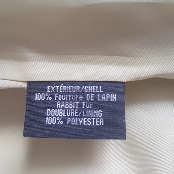 Lime green Rabbit fur coat - Picture 3 of 10